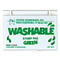 Center Enterprise Washable Stamp Pads, 2 1/4" x 3 3/4", Green, Pack Of 6