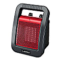 Lasko CU12110 Convection Heater - Ceramic - Electric - 1500 W - 3 x Heat Settings - 300 Sq. ft. Coverage Area - Indoor - Portable - Red, Black