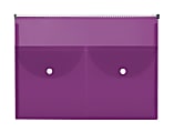 Office Depot® Brand Zippered Bag, 9-1/2" x 13", Purple