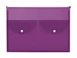 Office Depot® Brand Zippered Bag, 9-1/2" x 13", Purple 1 thumbnail image