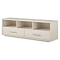 Ameriwood Home Clark TV Stand For TVs Up To 70", 18-15/16"H x 59-5/8"W x 14-13/16"D, Ivory Oak