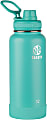 Takeya Actives Spout Reusable Water Bottle, 32 Oz, Teal