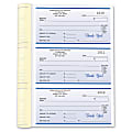 Custom Carbonless Business Forms, Pre-Formatted 3-Part Receipt Books, 6 1/2” x 8 1/2”, White/Canary/Pink, 252 Sets Per Book, Box Of 2 1 thumbnail image