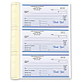 Custom Carbonless Business Forms, Pre-Formatted 3-Part Receipt Books, 6 1/2” x 8 1/2”, White/Canary/Pink, 252 Sets Per Book, Box Of 2