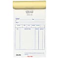 Custom Pre-Formatted 3-Part Business Forms, Multi-Purpose Sales Book, 4 1/4” x 7”, White/Canary/Pink, 50 Sets Per Book, Box Of 10 Books