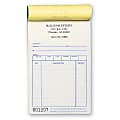Custom Pre-Formatted 2-Part Business Forms, Multi-Purpose Sales Book, 3-3/8” x 5 1/8”, White/Canary, 50 Sets Per Book, Box Of 10 Books 1 thumbnail image