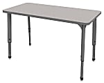 Marco Group™ Apex™ Series Rectangle Adjustable Table, 30"H x 48"W x 24"D, Gray Nebula/Gray 1 thumbnail image