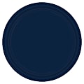 Amscan Round Paper Plates, 9", True Navy, Pack of 80 Plates 1 thumbnail image