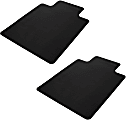 Mind Reader Office Chair Mat for Hardwood Floors PVC Under Desk Floor Protector, 0.125” H x 35-1/2" W x 47-1/2” D, Black, Set Of 2 Mats