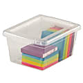 Office Depot® Brand Plastic Storage Box, 2.2 Quarts, Clear 1 thumbnail image