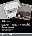 Office Depot® Brand Super Heavyweight Sheet Protectors, 8-1/2" x 11", Clear, Box Of 200 1 thumbnail image