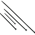 C2G 11.5in Releasable/Reusable Cable Ties - Black - Cable Tie - Black - 11.50" Length - 50 Pack 1 thumbnail image