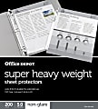 Office Depot® Brand Super Heavyweight Sheet Protectors, 8-1/2" x 11", Non-Glare, Box Of 200 1 thumbnail image