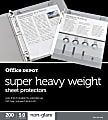 Office Depot® Brand Super Heavyweight Sheet Protectors, 8-1/2" x 11", Non-Glare, Box Of 200