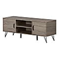South Shore Evane TV Stand With Doors For 55" TVs, Oak Camel 1 thumbnail image