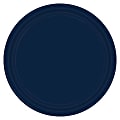 Amscan Round Paper Plates, 10-1/2", True Navy, Pack of 60 Plates