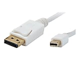 Comprehensive - DisplayPort cable - Mini DisplayPort (M) to DisplayPort (M) - 10 ft - molded - snow white 1 thumbnail image