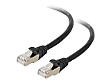 C2G 75ft Cat5e Snagless Shielded (STP) Ethernet Network Patch Cable - Black - Patch cable - RJ-45 (M) to RJ-45 (M) - 75 ft - STP - CAT 5e - molded, stranded - black