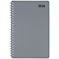 Office Depot Brand Weekly Monthly Appointment Book, 5" x 8", Silver, January 2026 to December 2026, OD71033026 1 thumbnail image