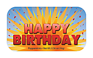 AmuseMints® Sugar-Free Mints, Happy Birthday, 0.56 Oz, Pack Of 24