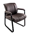 Realspace® Bellanca Guest Chair, Brown/Black, BIFMA Compliant