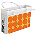 AmuseMints® Mint Candy Shopping Bag Tins, Orange Dots, 0.68 Oz, Pack Of 24