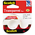 Scotch® Transparent Office Tape In Dispenser, 1/2" x 450", Clear 1 thumbnail image