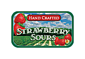 AmuseMints® Fruit Sours, Strawberry, 0.56 Oz, Pack Of 24