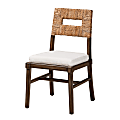 bali & pari Porsha Dining Accent Chair, Dark Brown 1 thumbnail image