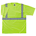 Ergodyne GloWear 8289-ECO Class 2 Hi-Vis T-Shirt, Large, 100% Recycled, Lime 1 thumbnail image