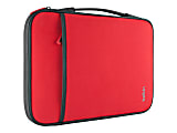 Belkin Carrying Case (Sleeve) for 11" Netbook - Red - Wear Resistant - Neopro Body - Fleece Interior Material - Handle - 8" Height x 12.6" Width x 0.8" Depth