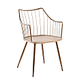 LumiSource Winston Chair, Antique Copper/White Washed