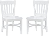 Linon Merrium Kids Chairs, White, Set Of 2 Chairs