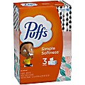 Puffs Basic 2-Ply Facial Tissues, White, 180 Tissues Per Box, Case Of 3 Boxes 1 thumbnail image