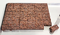 Barry's Gourmet Brownies Sliced Slab Brownies, Salted Caramel Chocolate Chunk, 2 Oz, 48 Brownie Pieces, Box Of 4 Slabs