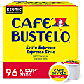 Cafe Bustelo Keurig Caf Bustelo Single Serve Pods, Espresso Roast, Classic, Box Of 24 Pods, Case Of 4 Boxes 1 thumbnail image