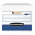 Bankers Box® Stor/File™ Medium-Duty Storage Boxes, Letter Size, 24" x 12" x 10", White/Blue, Case Of 12 - 00701 1 thumbnail image