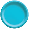 Amscan Round Paper Plates, Caribbean Blue, 6-3/4”, 50 Plates Per Pack, Case Of 4 Packs 1 thumbnail image