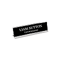 Custom Engraved Plastic Desk Signs With Slide-in Metal Holder, 2" x 8" 1 thumbnail image