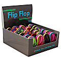 AmuseMints® Mint Candy Flip Flop Tins, Assorted Solid Colors, Pack Of 24