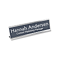 Custom Engraved Plastic Desk Signs With Slide-in Metal Holder, 2" x 10" 1 thumbnail image