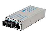 Omnitron miConverter Gx - Fiber media converter - GigE - 1000Base-T, 1000Base-X - RJ-45 / SC multi-mode - up to 1800 ft - 850 nm
