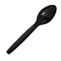 Highmark® Plastic Utensils, Full-Size Spoons, Black, Box Of 1,000 Spoons