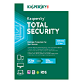 Kaspersky Total Security, For 3 Devices, 1-Year Subscription, For PC/Mac, Traditional Disc