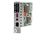 Omnitron iConverter 10/100 - Fiber media converter - 100Mb LAN - 10Base-T, 100Base-FX, 100Base-TX - RJ-45 / SC multi-mode - up to 1.2 miles - 850 nm 1 thumbnail image