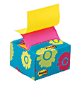 Post-it® Pop-up Note Dispenser, Desk-Grip, 3" x 3", Blue Daisy + 200 Notes 1 thumbnail image