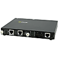 Perle SMI-110-S2SC80 - Fiber media converter - 100Mb LAN - 10Base-T, 100Base-TX, 100Base-ZX - RJ-45 / SC single-mode - up to 49.7 miles - 1550 nm