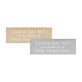 Custom Engraved Silver or Brass Metal Trophy and ID Plates, 1" x 3" 1 thumbnail image