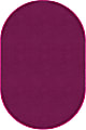 Flagship Carpets Americolors Rug, Oval, 7' 6" x 12', Cranberry