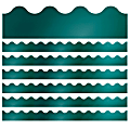 Carson Dellosa Education Scalloped Border, Sparkle + Shine Teal Foil, 39' Per Pack, Set Of 6 Packs